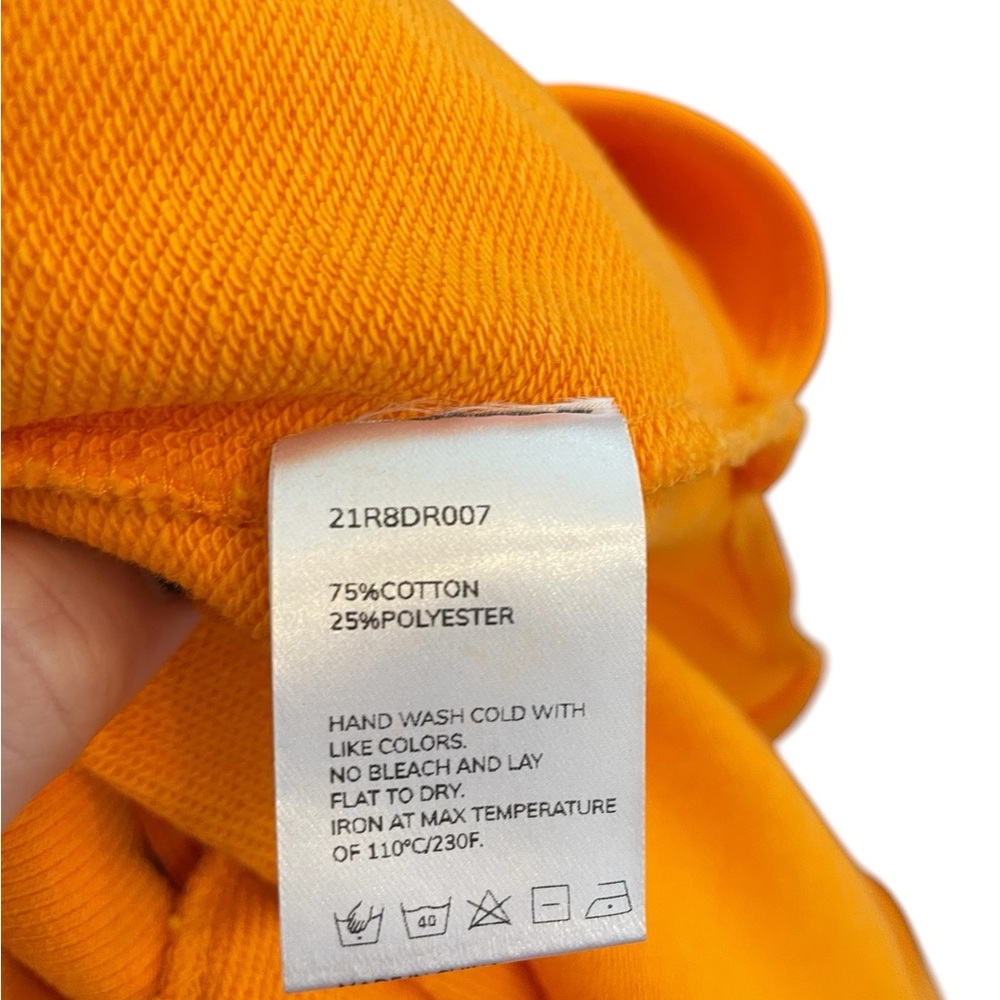 NAP Loungewear Pullover Sweatshirt Hoodie Midi Dress Orange - Picture 10 of 13